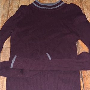 Turtleneck with grey stripes